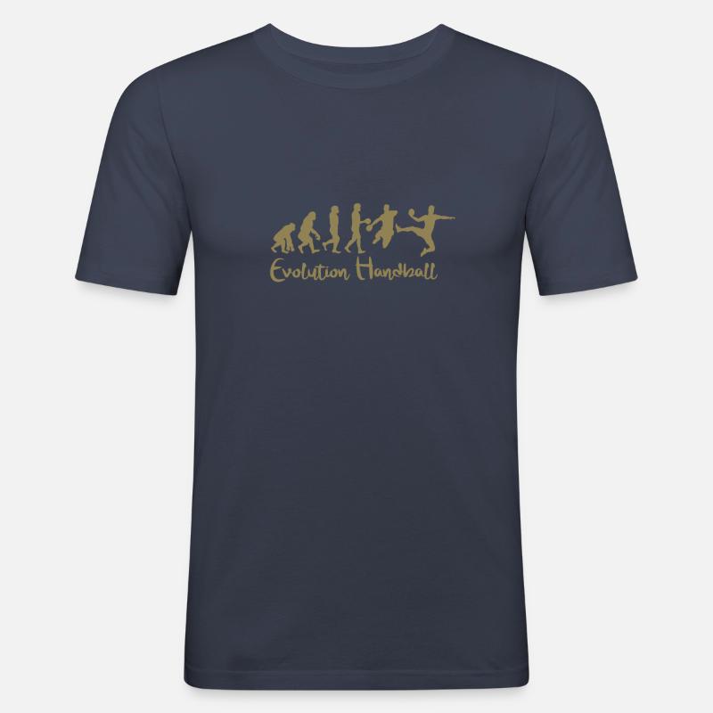 Evolution Handball Gift - Men's Slim Fit T-Shirt - navy