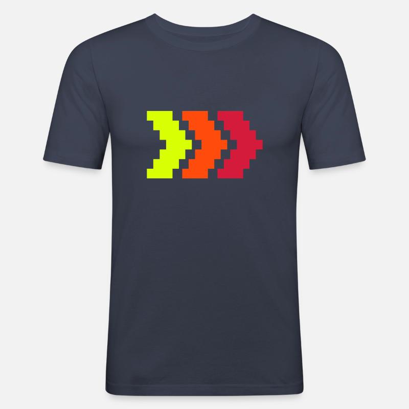 Turbo-Pfeile - Männer Slim Fit T-Shirt - Navy