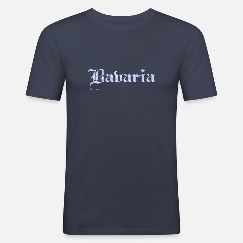 Bavaria - Männer Slim Fit T-Shirt - Navy