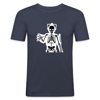 Cybermen xray - Men's Slim Fit T-Shirt - navy - Front - Nik (191cm)