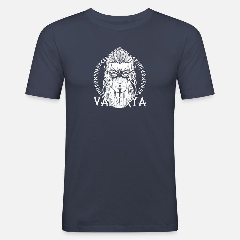 Valchiria - Maglietta aderente da uomo - navy