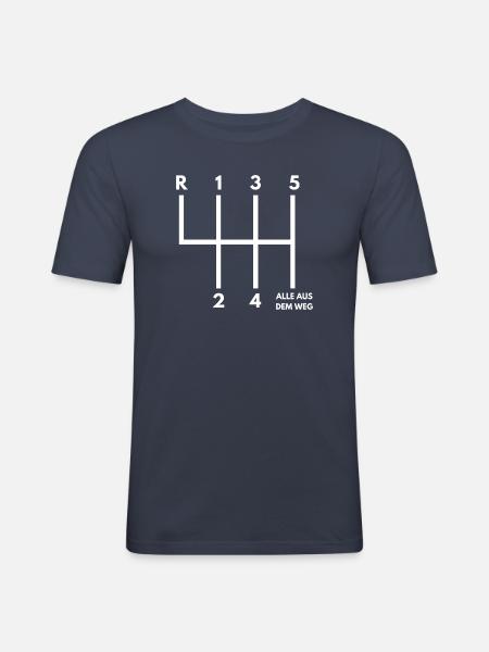 Allesomvattende circuit - Mannen slim fit T-shirt - navy