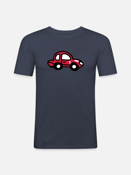 small car 3 - Men's Slim Fit T-Shirt - navy
