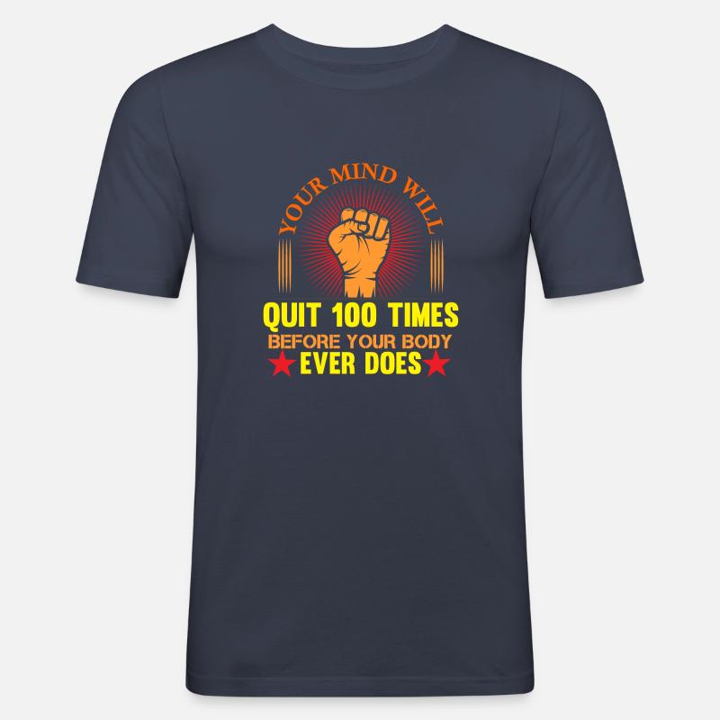 Faust - Männer Slim Fit T-Shirt - Navy