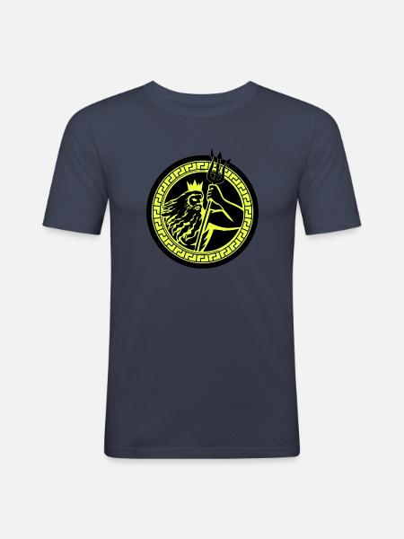 Poseidon Triton - Men's Slim Fit T-Shirt - navy
