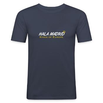 Hala Madrid - Männer Slim Fit T-Shirt - Navy - Vorne - Nik (191cm)