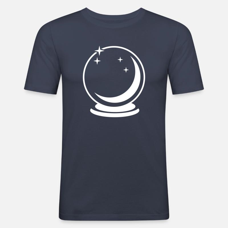 Glaskugel - Männer Slim Fit T-Shirt - Navy