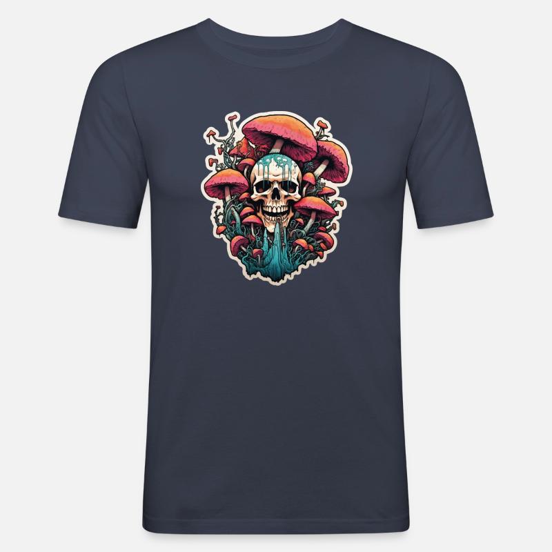 Deadly Toadstool - Men's Slim Fit T-Shirt - navy