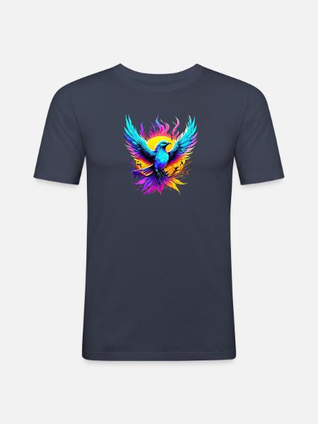 mockingbird - Männer Slim Fit T-Shirt - Navy