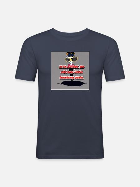 ich bin Perfekt - Männer Slim Fit T-Shirt - Navy