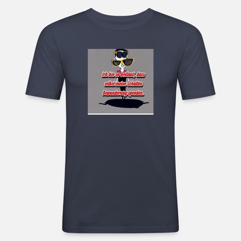 ich bin Perfekt - Männer Slim Fit T-Shirt - Navy