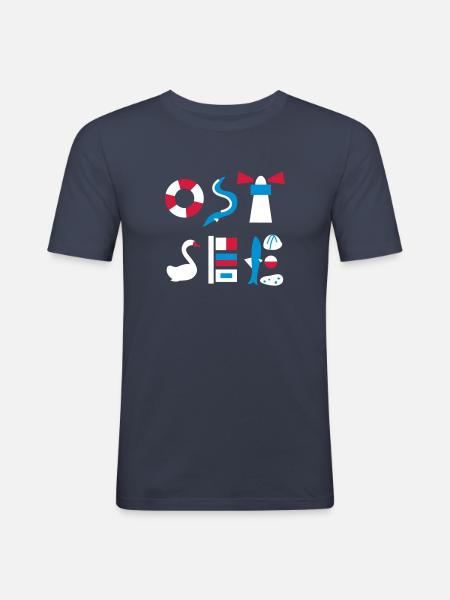 Baltic - Men's Slim Fit T-Shirt - navy