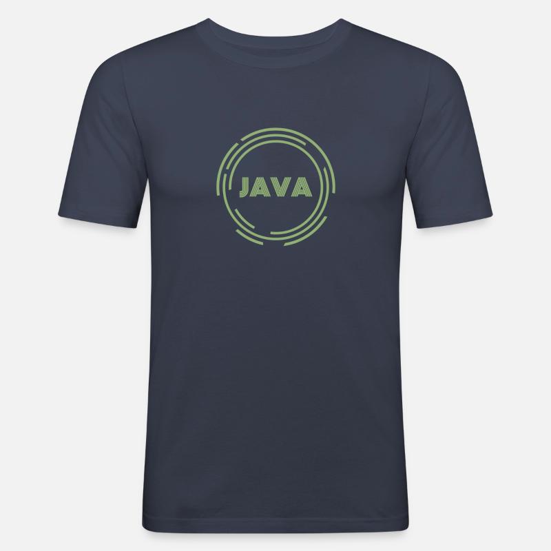 ..JAVA - Männer Slim Fit T-Shirt - Navy