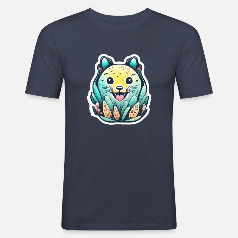 Frühlingsrobbe - Männer Slim Fit T-Shirt - Navy