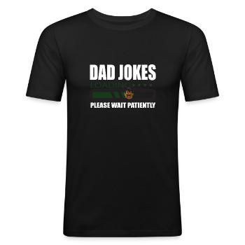 Dad Jokes - Men's Slim Fit T-Shirt - black - Front - Nik (191cm)