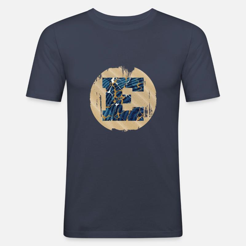 e 16 e - Männer Slim Fit T-Shirt - Navy