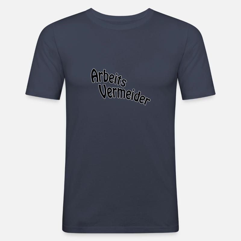 Work avoiders - Men's Slim Fit T-Shirt - navy