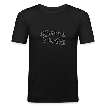 Ghetto devils - Men's Slim Fit T-Shirt - black - Front - Nik (191cm)