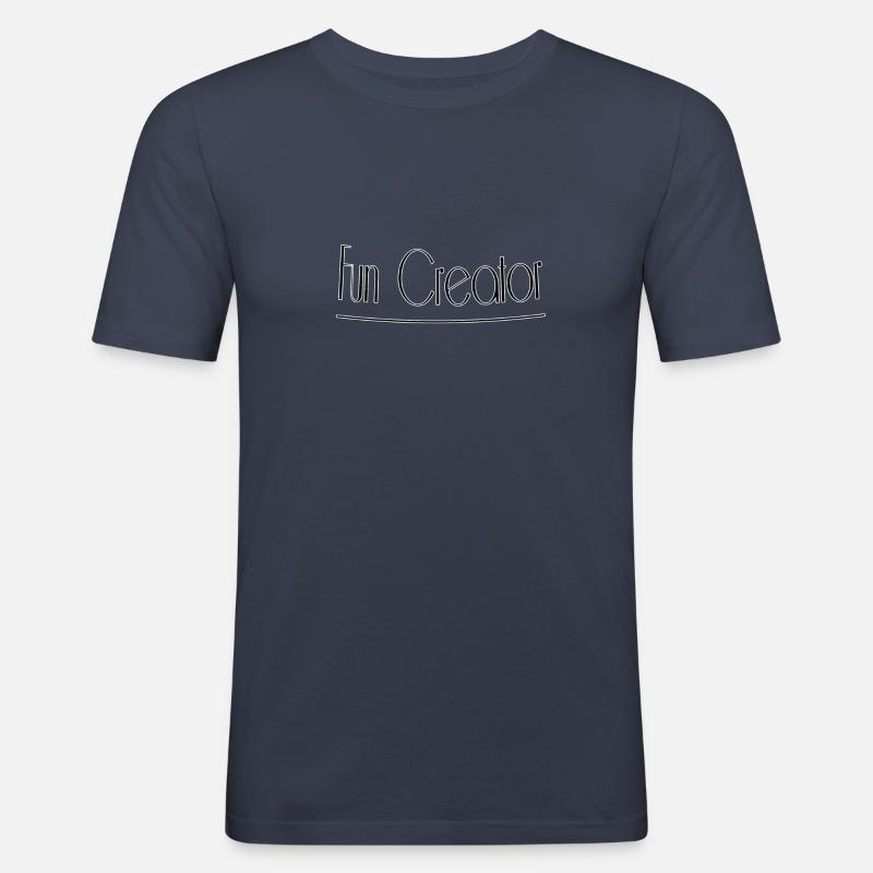 Fun creator - Männer Slim Fit T-Shirt - Navy