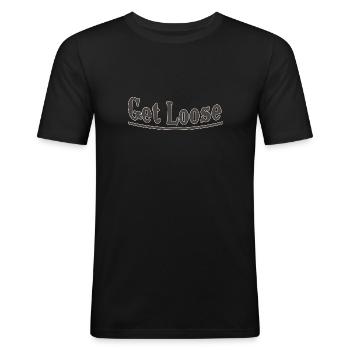 Get loose - Men's Slim Fit T-Shirt - black - Front - Nik (191cm)
