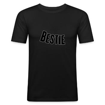 Beast - Men's Slim Fit T-Shirt - black - Front - Nik (191cm)