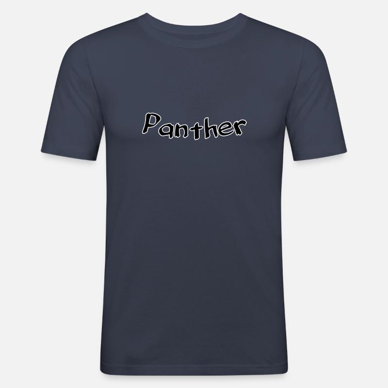 Panther - Männer Slim Fit T-Shirt - Navy