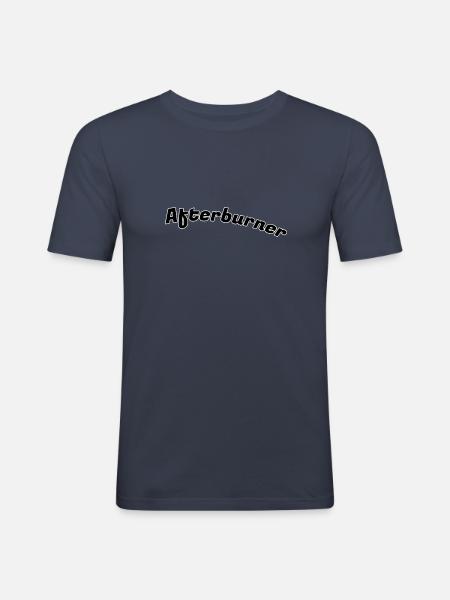 Afterburner - Männer Slim Fit T-Shirt - Navy