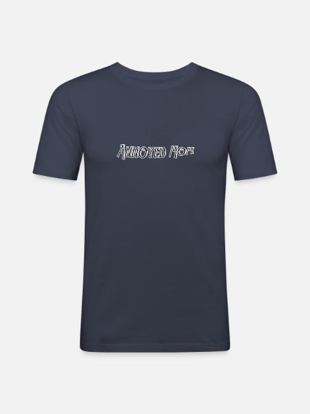Maman agacée - T-shirt près du corps Homme - bleu marine