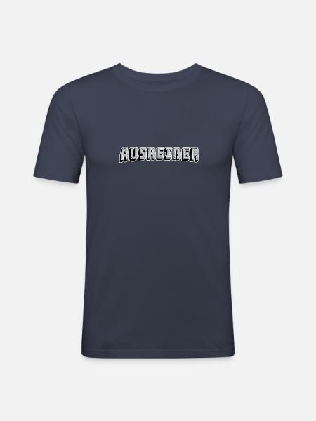 Ausreißer - Männer Slim Fit T-Shirt - Navy