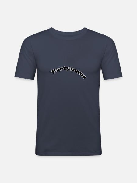 Partymaus - Men's Slim Fit T-Shirt - navy