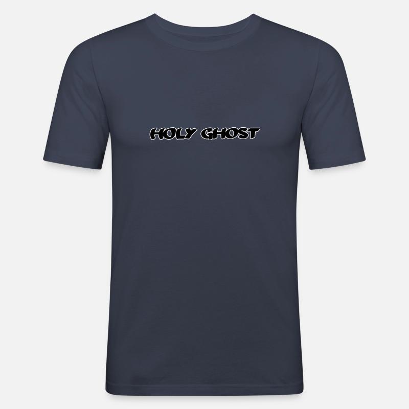Holy ghost - Männer Slim Fit T-Shirt - Navy