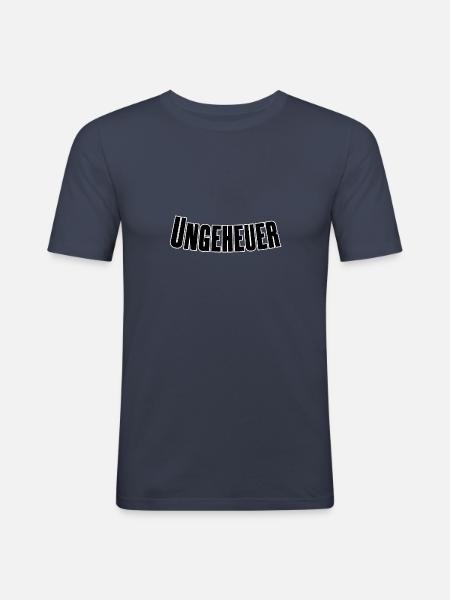 Ungeheuer - Männer Slim Fit T-Shirt - Navy