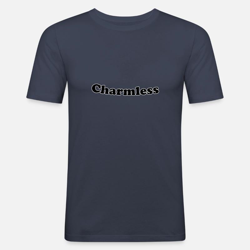 Charmless - Männer Slim Fit T-Shirt - Navy