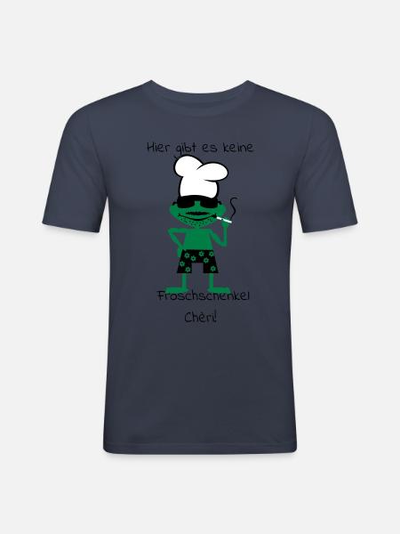 Cooking frog - Men's Slim Fit T-Shirt - navy