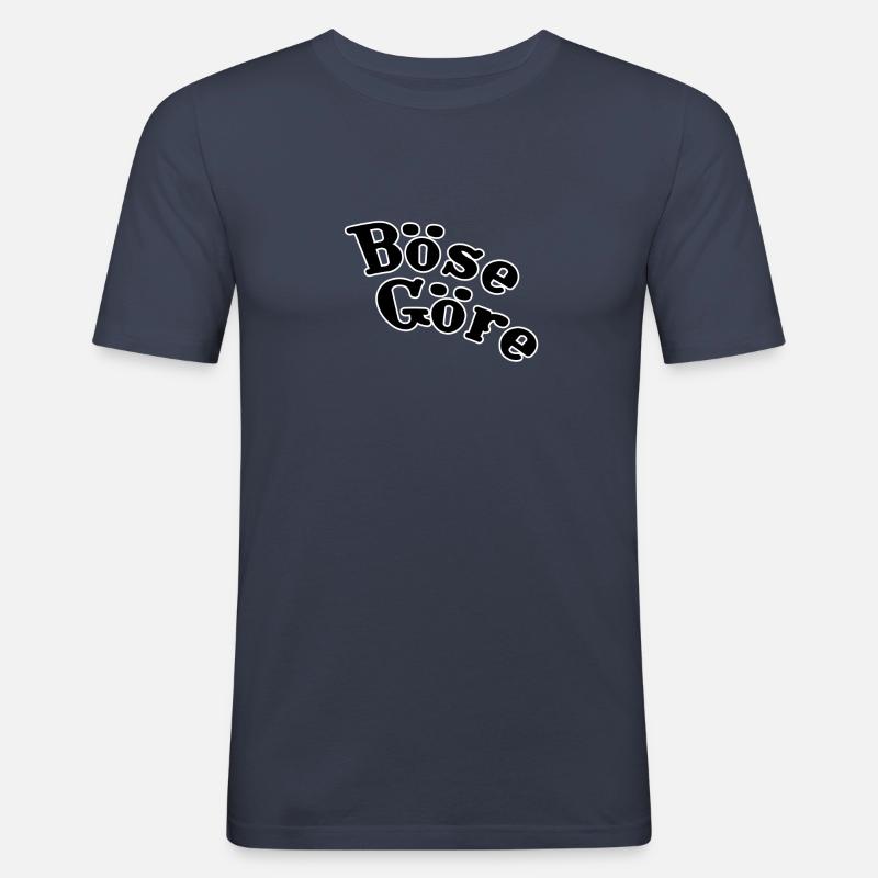 Böse Göre - Männer Slim Fit T-Shirt - Navy