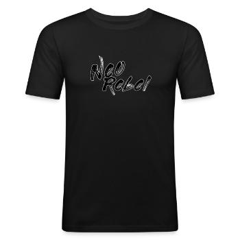 Neo rebel - Men's Slim Fit T-Shirt - black - Front - Nik (191cm)