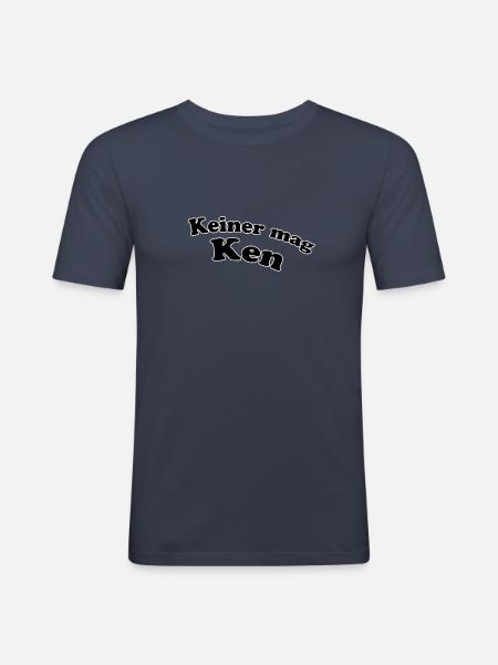 Keiner mag Ken - Männer Slim Fit T-Shirt - Navy