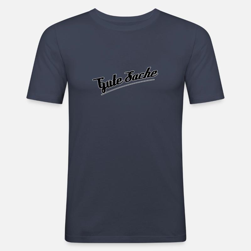 Gute Sache - Männer Slim Fit T-Shirt - Navy