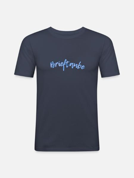 Brieftaube - Männer Slim Fit T-Shirt - Navy