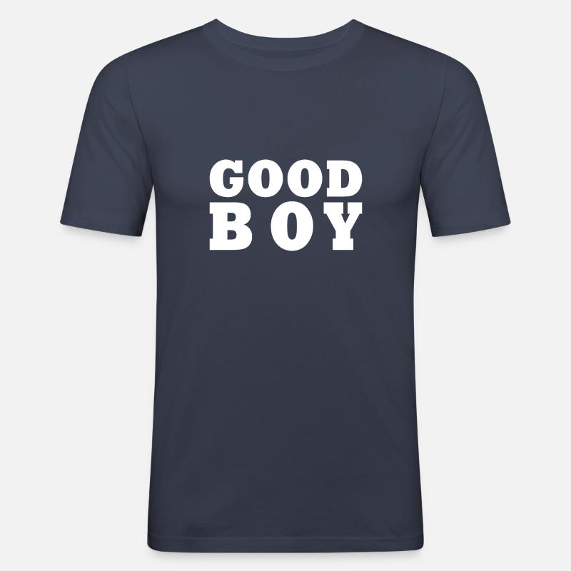 Good boy - Männer Slim Fit T-Shirt - Navy