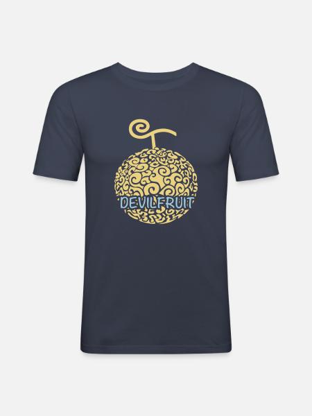 devil-fruit - T-shirt près du corps Homme - bleu marine