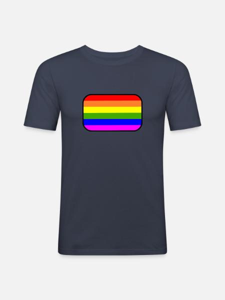 Lgbt - Men's Slim Fit T-Shirt - navy