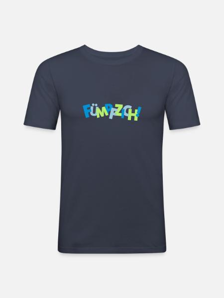 50 Fuempfzich - 3c - Men's Slim Fit T-Shirt - navy