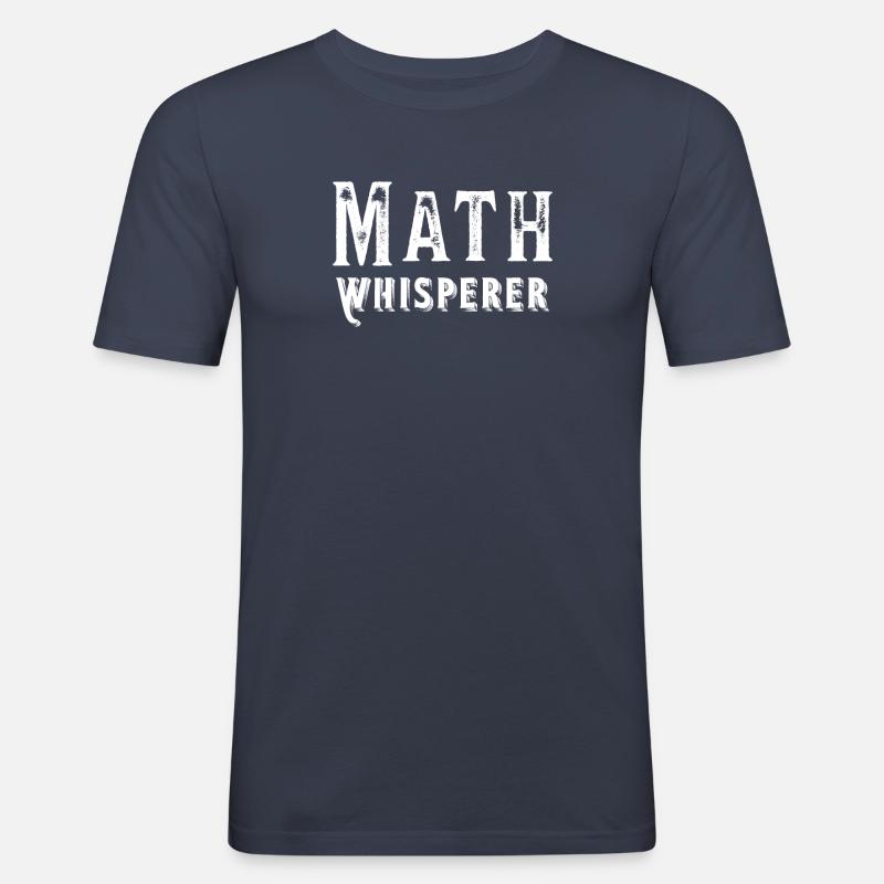 Math Whisperer Mathematik Lehrer Geschenk - Männer Slim Fit T-Shirt - Navy