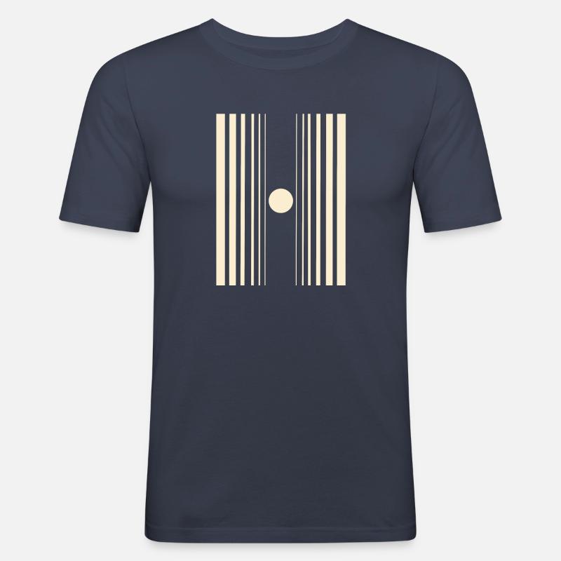 Effet doppler de conception Nerd - T-shirt près du corps Homme - bleu marine