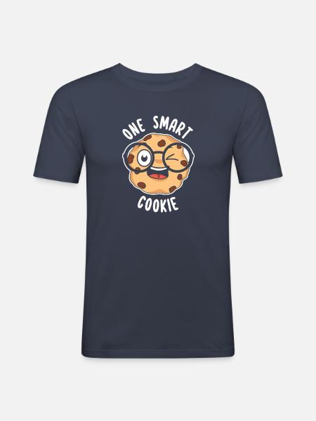 Cookie Smart - Männer Slim Fit T-Shirt - Navy
