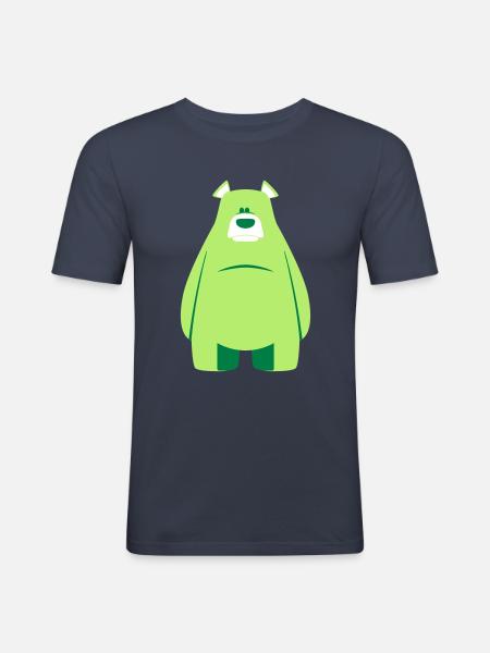 blue bear - Männer Slim Fit T-Shirt - Navy