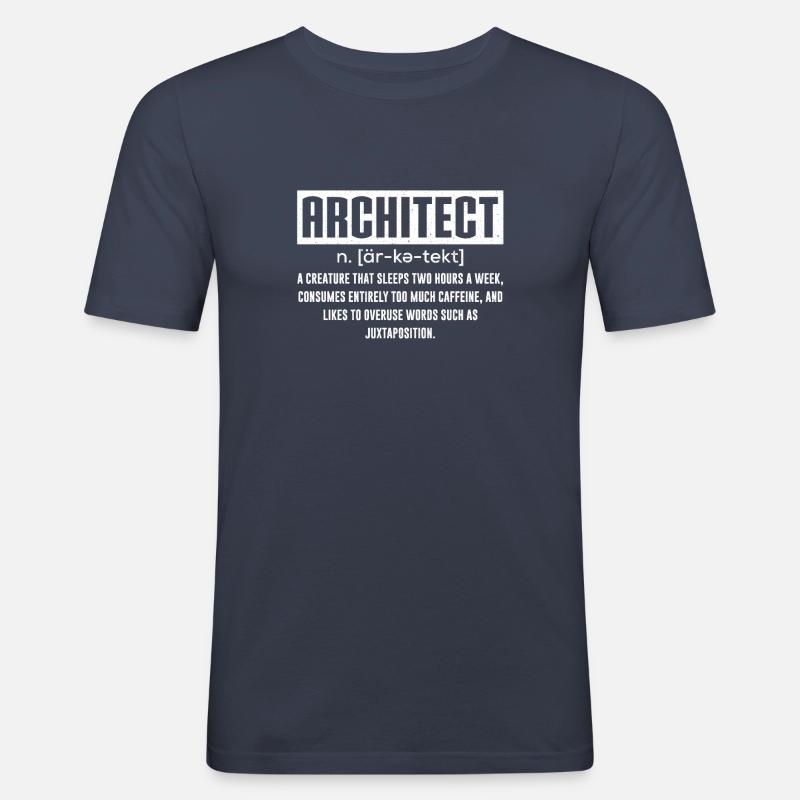 Architect Architect - Männer Slim Fit T-Shirt - Navy
