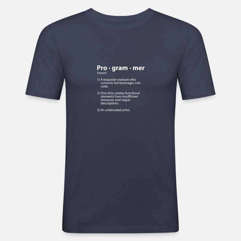 Programm - Männer Slim Fit T-Shirt - Navy