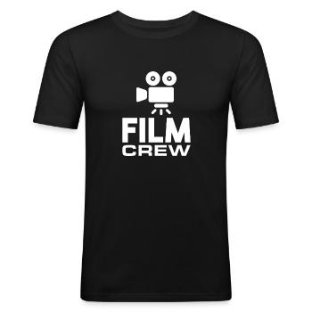 Movie Crew Film Making Movie Maker - Men's Slim Fit T-Shirt - black - Front - Nik (191cm)